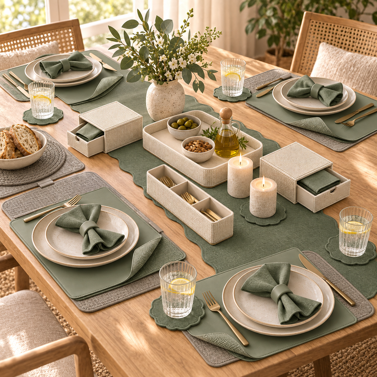 Set the table. Stay a while.