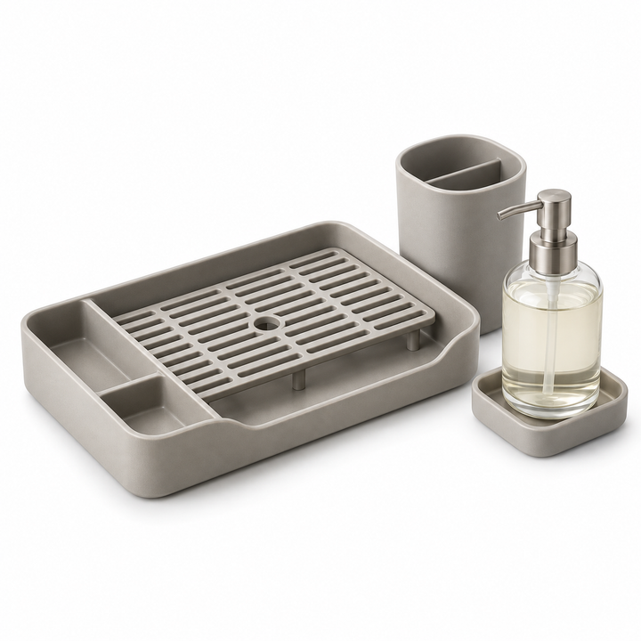 CoveGrid Sink-Side Catchall Tray Set